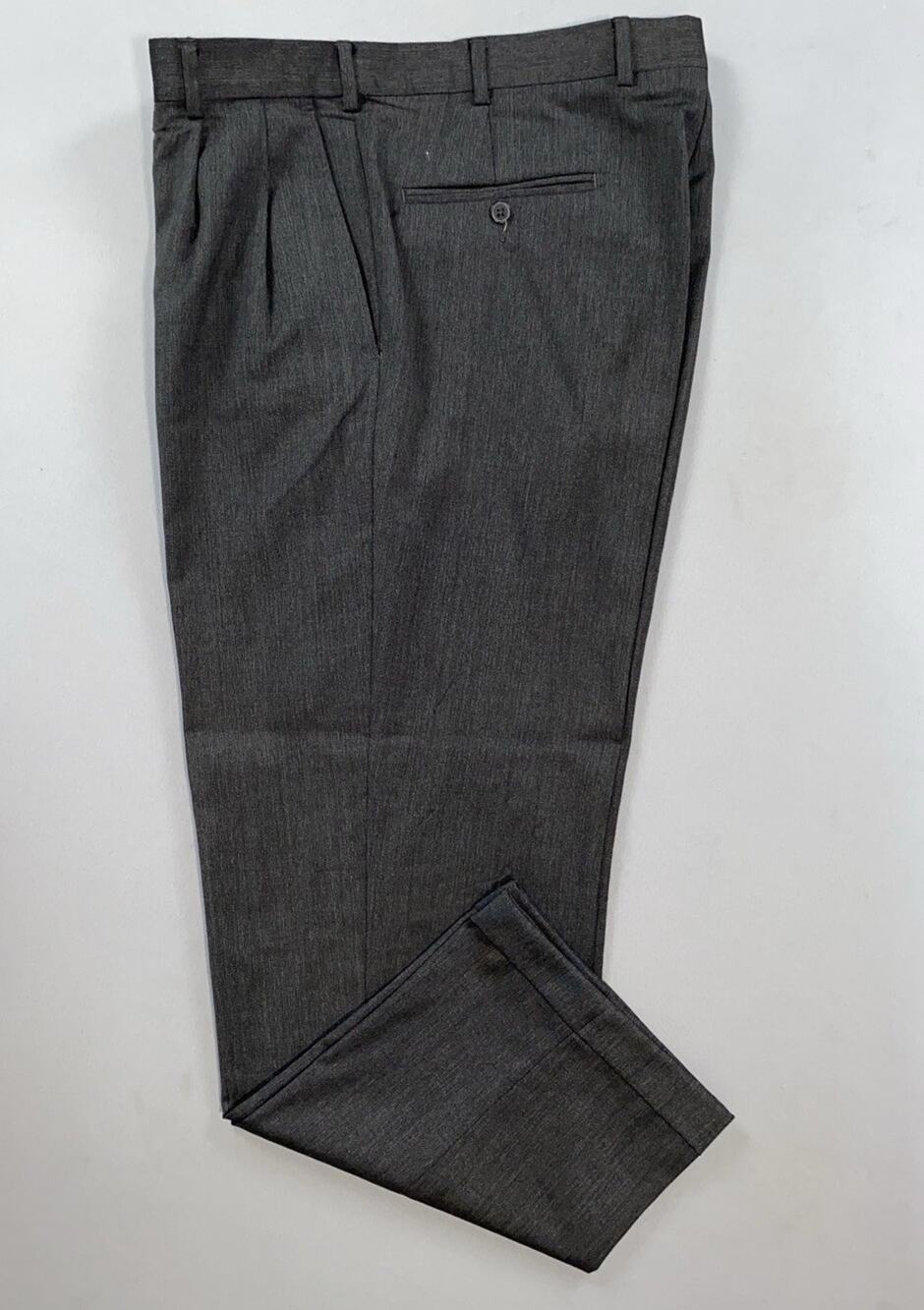Kirkland Signature Warren of Stafford Pleated/Cuffed Wool Dress Pants. 36X28.